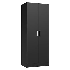 
                  
                    Load image into Gallery viewer, Madesa Kitchen Pantry Storage Cabinet 2 Doors with 5 Utility Shelves 23 Inch Wooden Organization Unit for Kitchen - Black
                  
                