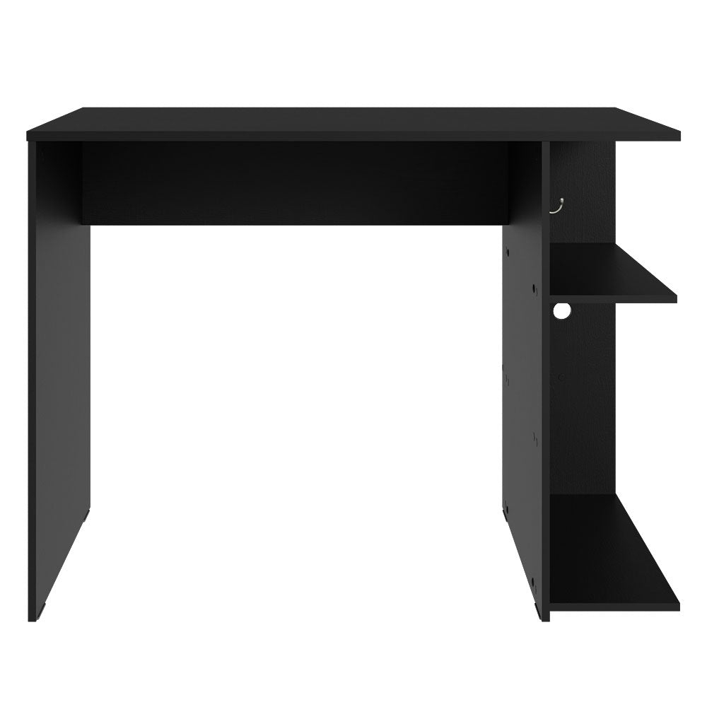 
                  
                    Load image into Gallery viewer, Compact Gaming Computer Desk with 2 Shelves, Cable Management and Large Monitor Stand, Wood, 21&amp;quot; D x 39&amp;quot; W x 30&amp;quot; H - Black
                  
                