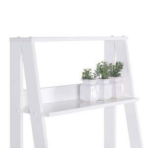 
                  
                    Load image into Gallery viewer, MADESA 5-TIER LADDER SHELF WITH STORAGE SPACE, FREE STANDING BOOKSHELF, WOOD, 15&amp;quot; D X 24&amp;quot; W X 53&amp;quot; H – WHITE
                  
                